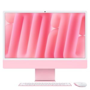 iMac con pantalla Retina 4,5K de 24 pulgadas: Chip M6 de Apple con CPU de 10 núcleos y GPU de 10 núcleos, Vidrio estándar, 16GB ,256 GB SSD - Rosa · vista 1