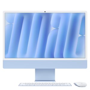 iMac con pantalla Retina 4,5K de 24 pulgadas: Chip M6 de Apple con CPU de 10 núcleos y GPU de 10 núcleos, Vidrio estándar, 16GB ,256 GB SSD - Azul · vista 1